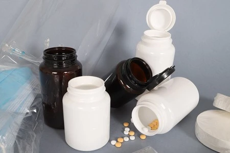 Plastična bela PET kutijica 200mL za lekove ili kapsule - bez zatvarača - 12 kom-7