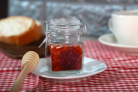 Staklena četvrtasta teglica 100mL sa staklenim poklopcem sa hermetičkim zatvaranjem (žicom i gumicom na poklopcu)-5