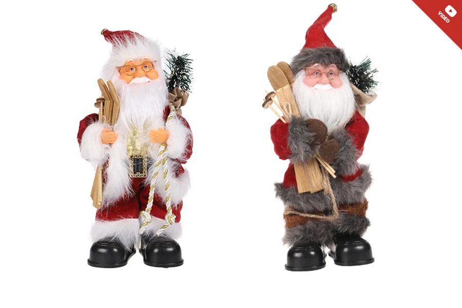 Ukrasni Deda Mraz, pokretni i sa muzikom - visine 30cm-slika_proizvoda