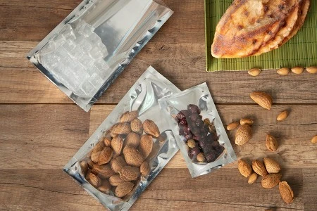 Aluminijumske DoyPack kesice 140x40x200 mm sa providnom prednjom stranom i ovalnim dnom, na termo zatvaranje - 100 kom-4