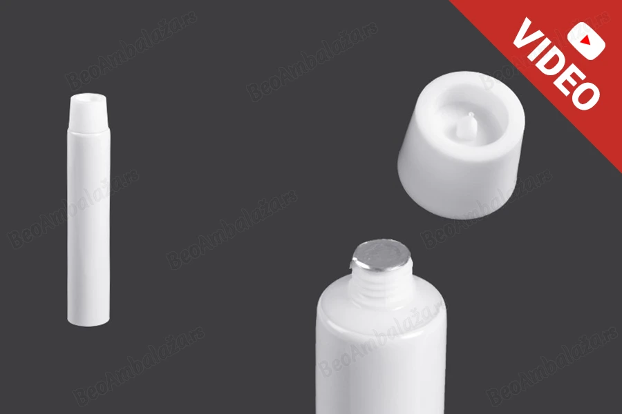 Plastična tuba 5 ml sa unutrašnjom aluminijumskom oblogom i navojnim zatvaračem – 12 komada-slika_proizvoda