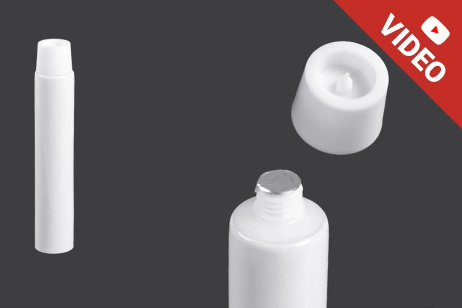 Plastična tuba 10 ml sa unutrašnjom aluminijumskom oblogom i navojnim zatvaračem – 12 komada Plastična tuba 10 ml sa unutrašnjom aluminijumskom oblogom i navojnim zatvaračem – 12 komada