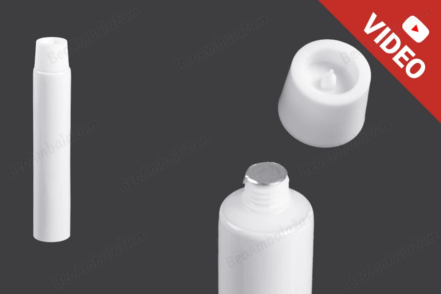Plastična tuba 10 ml sa unutrašnjom aluminijumskom oblogom i navojnim zatvaračem – 12 komada-slika_proizvoda