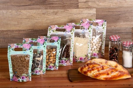 Providne DoyPack kesice sa zip zatvaranjem, ručkom, ovalnim dnom i sa mogućnošću termo zatvaranja 120x35x180mm – 50kom-4