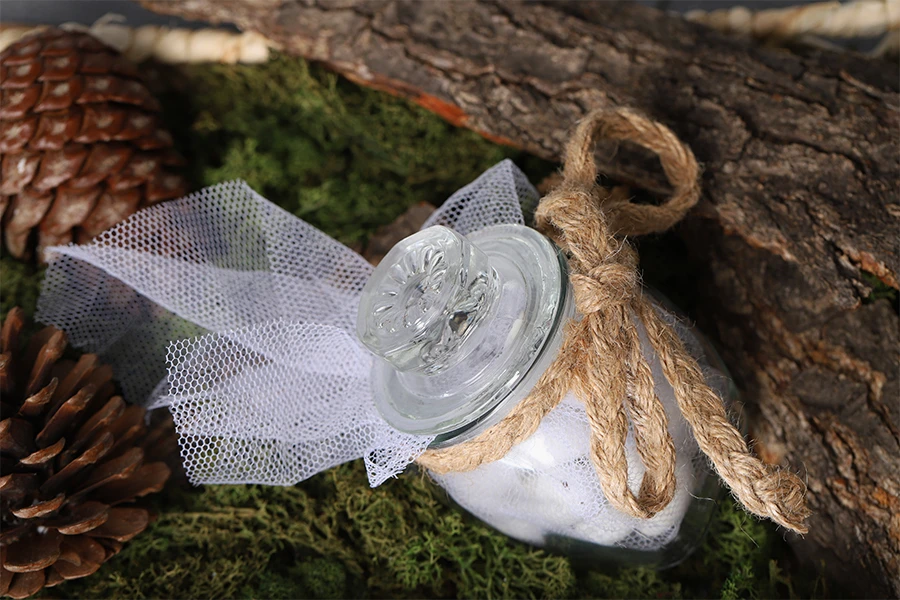 Staklena tegla 200mL sa staklenim poklopcem sa gumicom za hermetičko zatvaranje-grupa_slika