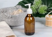 Farmaceutska staklena braon flašica 250ml sa belom pumpicom