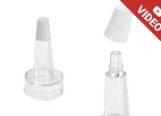 Silikonski providan zatvarač sa uskim vrhom i sa belim poklopcem - 12 kom