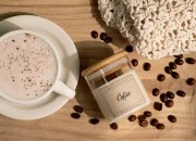 Coffee - Aromatična sveća od sojinog voska sa drvenim fitiljem (110gr)-