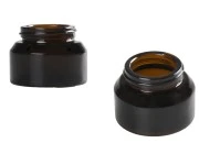 Staklena karamel teglica 30mL za kreme - bez zatvarača Staklena karamel teglica 30mL za kreme - bez zatvarača