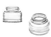 Staklena providna teglica 30mL za kreme - bez zatvarača Staklena providna teglica 30mL za kreme - bez zatvarača