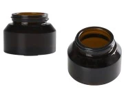 Staklena karamel teglica 50mL za kreme - bez zatvarača Staklena karamel teglica 50mL za kreme - bez zatvarača
