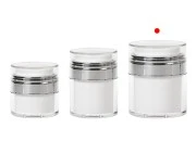 Airless plastična teglica 50mL za kremu sa providnim zatvaračem Airless plastična teglica 50mL za kremu sa providnim zatvaračem