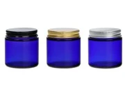 Staklena tegla 100mL u plavoj boji sa aluminijumskim zatvaračem i unutrašnjom zaptivkom-grupa_slika