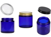 Staklena tegla 100mL u plavoj boji sa aluminijumskim zatvaračem i unutrašnjom zaptivkom-slika_proizvoda