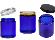 Staklena tegla 250mL u plavoj boji sa aluminijumskim zatvaračem i unutrašnjom zaptivkom-slika_proizvoda