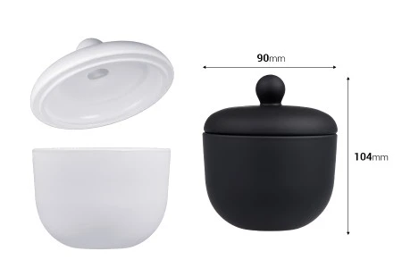 Staklena tegla 220mL (fondanjera) 90x104 mm sa zatvaračem-2