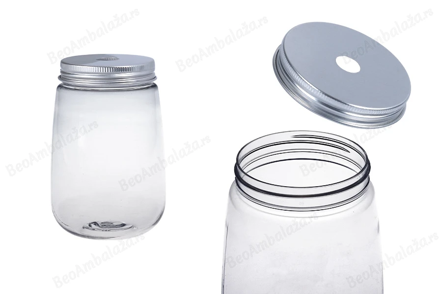 Providna plastična (PET) ambalaža 500 mL sa aluminijumskim zatvaračem (sa rupom za slamčicu) - 6 kom-slika_proizvoda