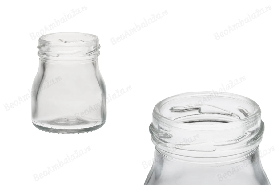 Staklena teglica 50mL (za T.O 43 zatvarač) - bez zatvarača-slika_proizvoda