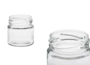 Staklena providna teglica 60mL (za zatvarač T.O 48) - bez zatvarača