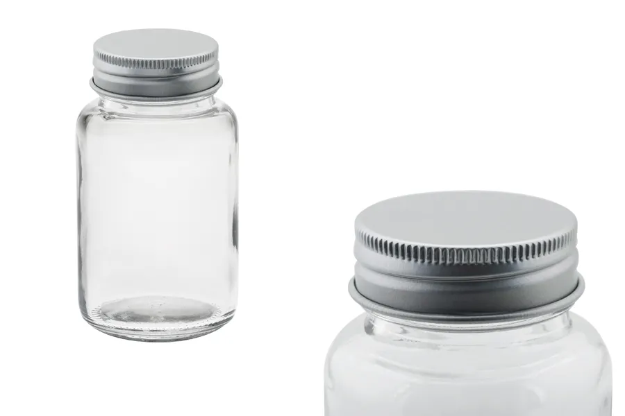 Staklena flašica 100mL sa aluminijumskim zatvaračem-slika_proizvoda