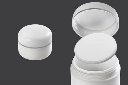 Plastična kutijica 50mL sa duplim dnom, srebrnom linijom na zatvaraču i međupoklopcem - 12 kom-6