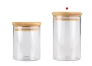 Staklena okrugla tegla 250mL, sa drvenim poklopcem i gumicom-grupa_slika