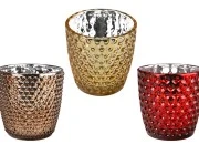 Ukrasna reljefna staklena tegla 320mL pogodna za dekoraciju i svećice-slika_proizvoda