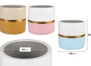 Dekorativna posuda od cementa 102x94 mm - 6 kom (miks boja)-dimenzije_slike