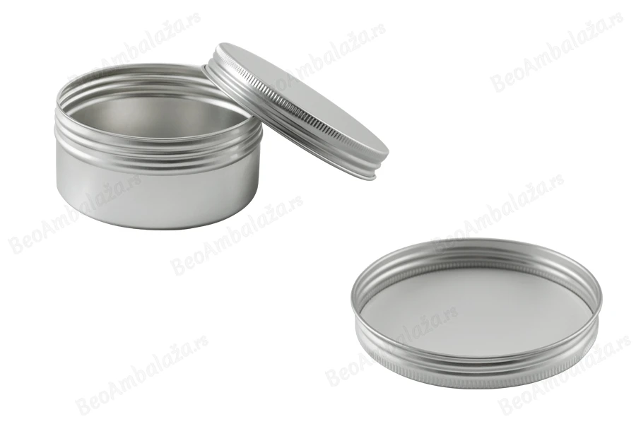 Aluminijumska kutija 250mL sa poklopcem sa zaptivkom - 12 kom-grupa_slika