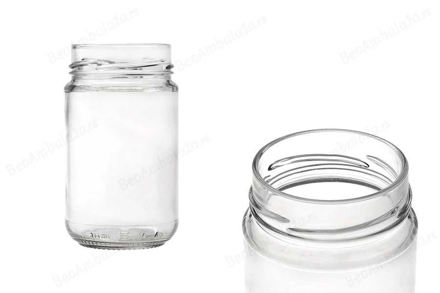 Staklena tegla za marmeladu i slatko 314mL (za T.O. 63 Deep zatvarač) - bez zatvarača-slika_proizvoda