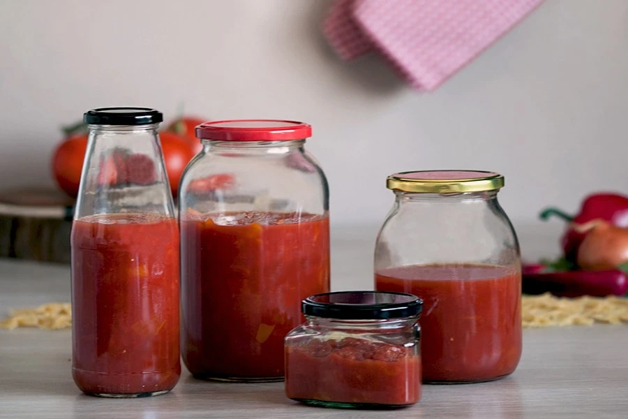 Trouglasta tegla za sos ili med 370mL - bez zatvarača Trouglasta tegla za sos ili med 370mL - bez zatvarača