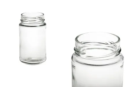 Okrugla staklena tegla 250mL (za T.O 58 DEEP zatvarač) - bez zatvarača-1