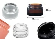 Staklena teglica za kreme 30mL u više boja - bez zatvarača Staklena teglica za kreme 30mL u više boja - bez zatvarača