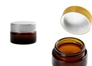 Staklena teglica karamel boje sa poklopcem bez zaptivke 20mL-slika_proizvoda