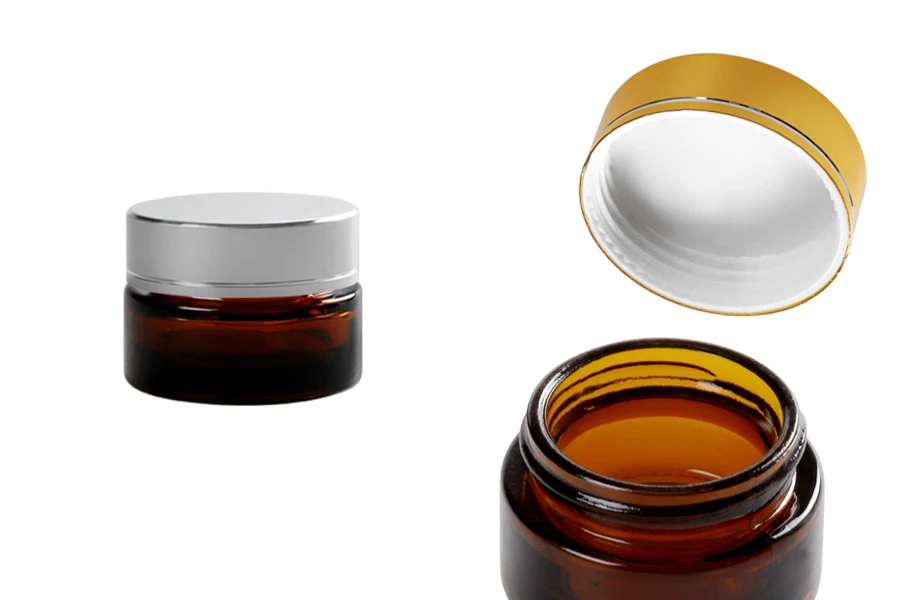 Staklena teglica karamel boje sa poklopcem bez zaptivke 20mL-slika_proizvoda