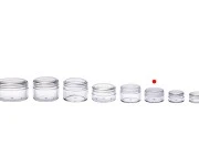 Akrilna providna kutijica 10mL sa providnim zatvaračem - 12 kom Akrilna providna kutijica 10mL sa providnim zatvaračem - 12 kom