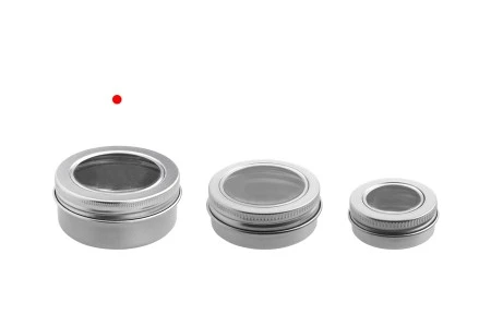 Aluminijumska kutijica 50mL sa prozorom na poklopcu - 12 kom-5