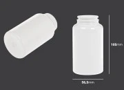 Plastična bela PET kutijica 200mL za lekove ili kapsule - bez zatvarača - 12 kom