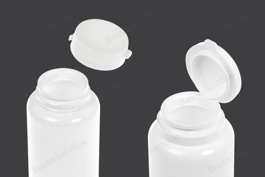 Plastična bela PET kutijica 200mL za lekove ili kapsule - bez zatvarača - 12 kom-grupa_slika