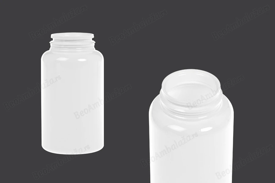 Plastična bela PET kutijica 200mL za lekove ili kapsule - bez zatvarača - 12 kom-slika_proizvoda