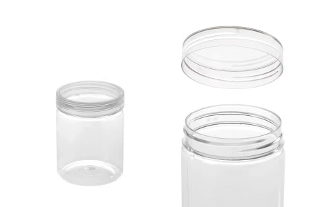 Plastična PET kutijica 140mL, providna sa poklopcem - 12 kom-1