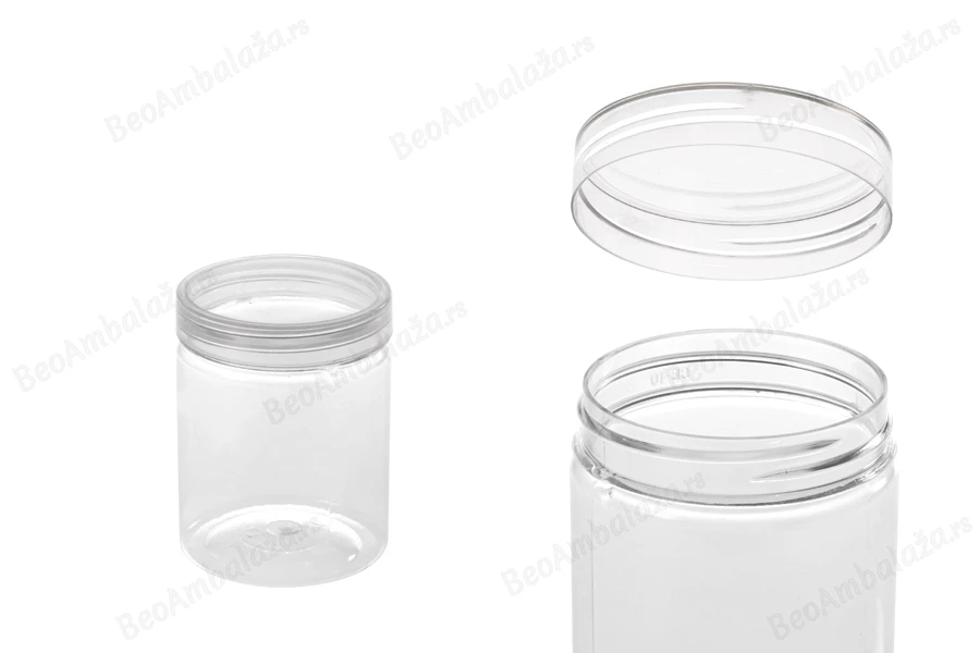 Plastična PET kutijica 140mL, providna sa poklopcem - 12 kom-slika_proizvoda