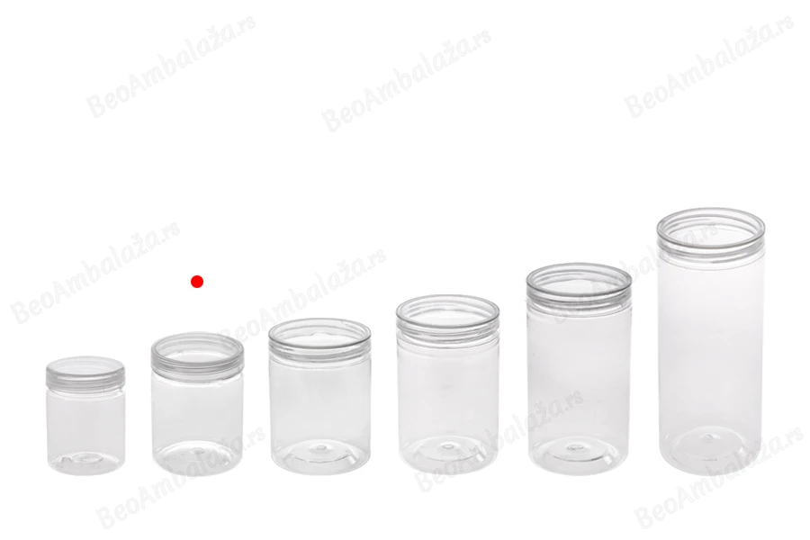 Plastična PET kutijica 140mL, providna sa poklopcem - 12 kom-grupa_slika