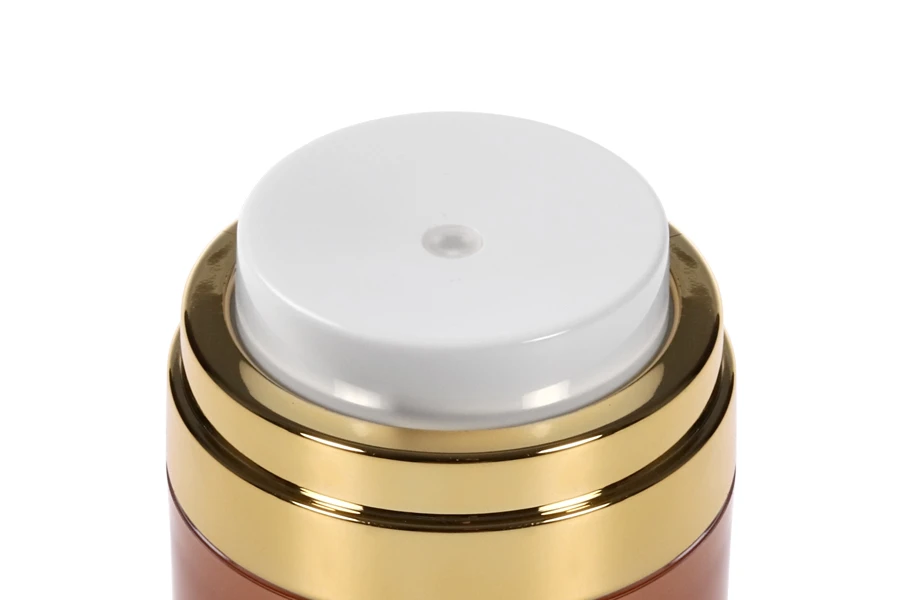 Plastična airless bočica 30mL sa poklopcem u zlatnoj boji