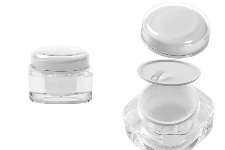 Providna akrilna kutijica za kreme od 50mL sa međupoklopcem i zatvaračem-1