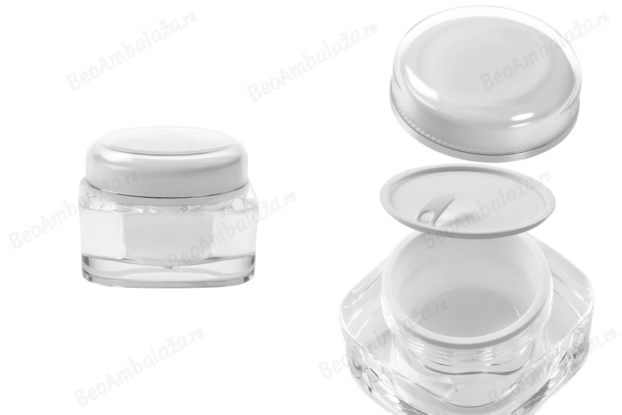 Providna akrilna kutijica za kreme od 50mL sa međupoklopcem i zatvaračem-slika_proizvoda