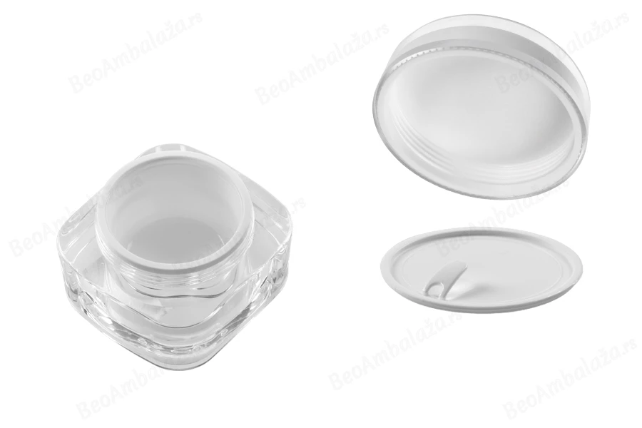 Providna akrilna kutijica za kreme od 50mL sa međupoklopcem i zatvaračem-dimenzije_slike