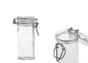 Staklena okrugla tegla 90mL sa staklenim zatvaračem sa hermetičkim zatvaranjem (žicom i gumicom na poklopcu)-slika_proizvoda