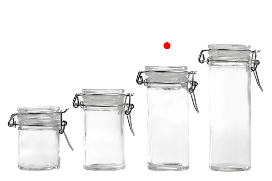 Staklena okrugla tegla 90mL sa staklenim zatvaračem sa hermetičkim zatvaranjem (žicom i gumicom na poklopcu)-grupa_slika