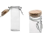 Staklena okrugla tegla 120mL, sa drvenim poklopcem sa hermetičkim zatvaranjem (žicom i gumicom na poklopcu) Staklena okrugla tegla 120mL, sa drvenim poklopcem sa hermetičkim zatvaranjem (žicom i gumicom na poklopcu)
